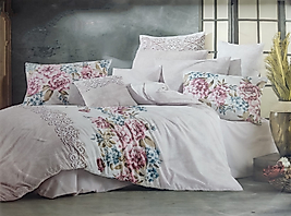 Eva Grande Pudra Çift Kişilik Nevresim Takımı