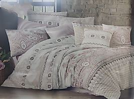 Eva Hermes Pudra Çift Kişilik Nevresim Takımı