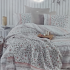 Cotton Life Ranforce Fiesta Pembe Tek Kişilik Pike Takımı