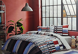 Taç Foster Tek Kişilik Mavi Nevresim Takımı