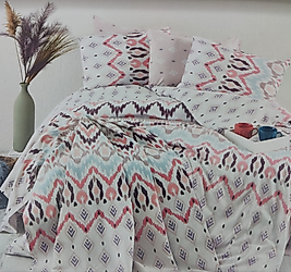 Cotton Life Ranforce Astec Pembe Tek Kişilik Pike Takımı